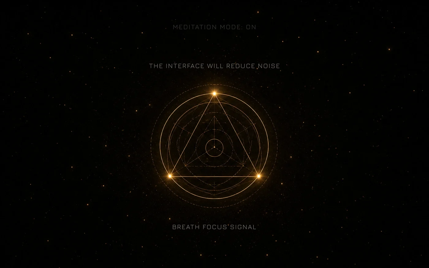 Slide: meditation mode